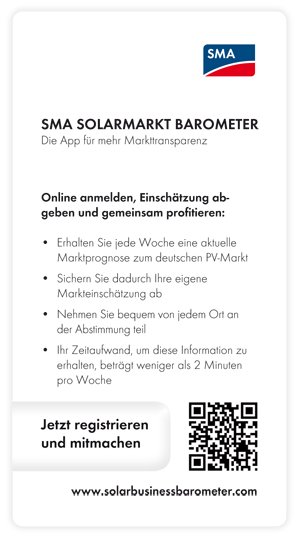 Das SMA Solarmarkt-Barometer