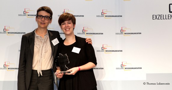 Ich mit Gabriele Vollmar, Präsidentin der deutschen Gesellschaft für Wissensmanagement (GfWM)
