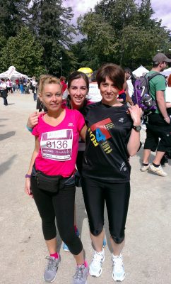 Laura und Barbara nach dem Lauf in Mailand.