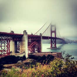 Die Golden Gate Bridge.