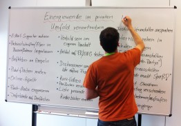 Beim Brainstorming auf dem Barcamp in Kassel entstanden viele kreative Ideen 