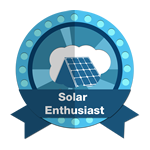 Badge "solar enthusiast"