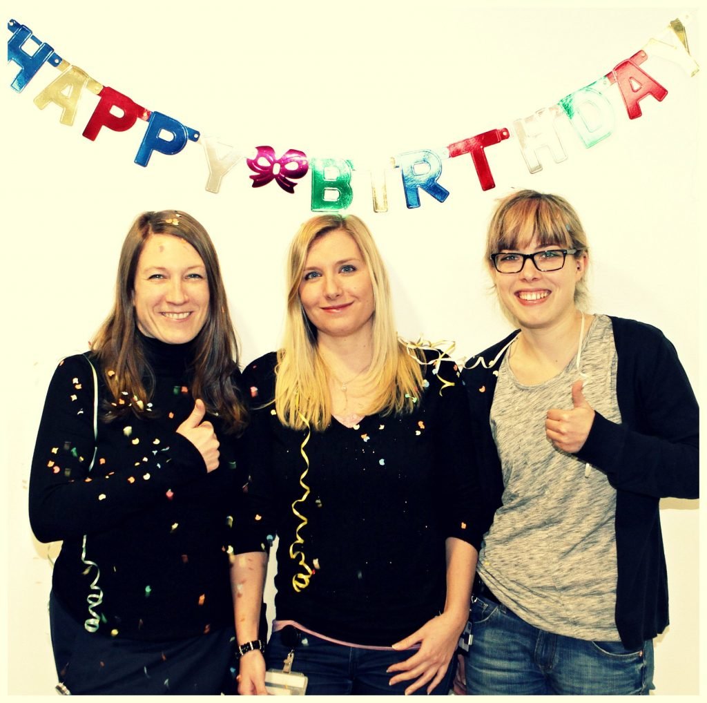 Danke, Leonie, Sarah und Julia, für das nette Geburtstagsfoto