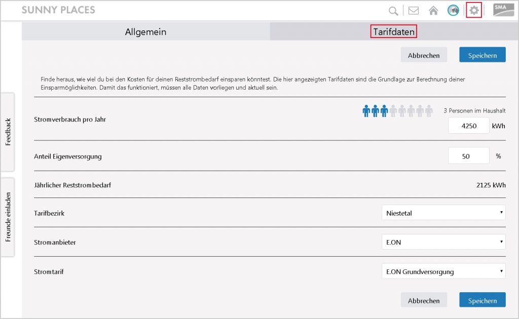 SMA_eSelect_Tarifdaten