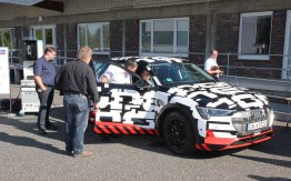 Live-testing of the system with the new Audi e-tron at SMA Technology Day in September 2018.