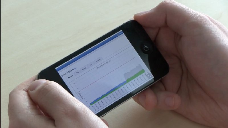 Home Manager Benutzeroberfläche auf SmartPhone