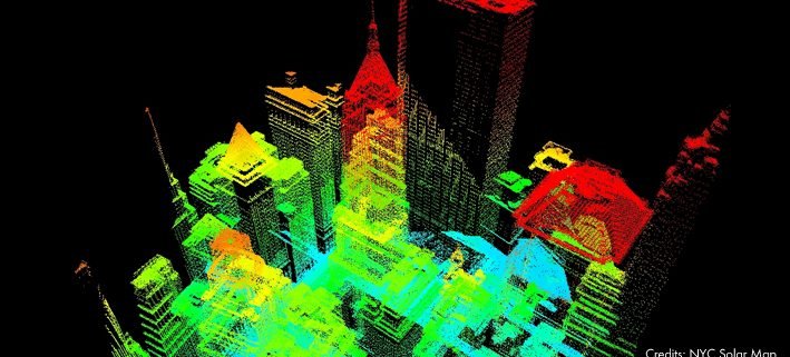 NYC Solar Map LiDAR, Sustainable CUNY