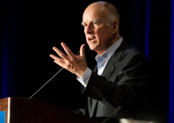 Gov. Brown delivers keynote address at Intersolar, and encourages attendees to fight for a future with clean energy.