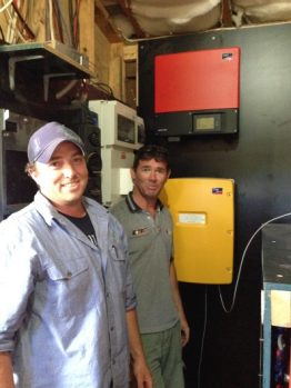 Day 2 Charles mounting and installing the Sunny island 80H