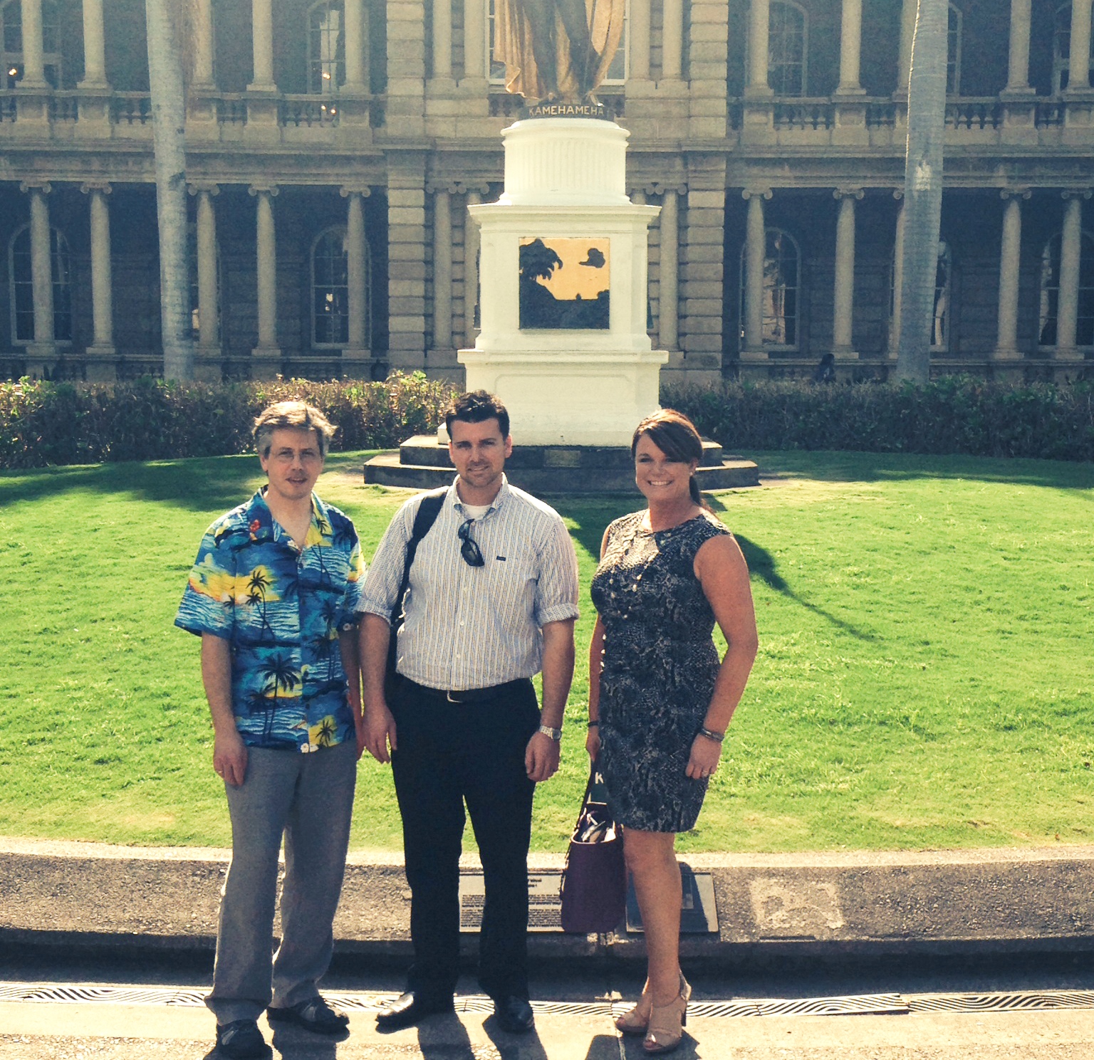 Our team shortly after meeting with Hawaii's Public Utility Commission.