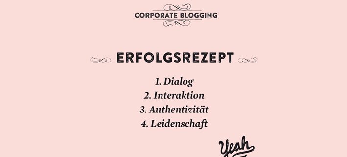 Erfolgsrezept für Corporate Blogs