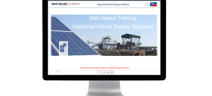 SMA web-based training hybrid energy