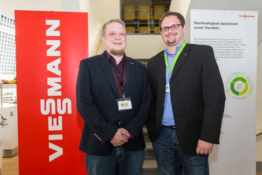 Die Kollegen von Viessmann waren auch da – sie haben das Event als Goldsponsor unterstützt. Foto: Heiko Meyer Barcamp Renewables bei SMA in Kassel. Foto: Heiko Meyer
