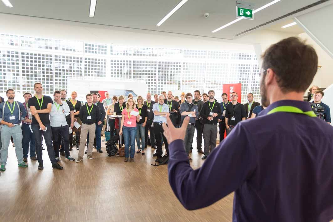 Die Sessionplanung: Auf dem Barcamp entsteht die Tagesordnung durch Beteiligung der Teilnehmer. Foto: Heiko Meyer Barcamp Renewables bei SMA in Kassel. Foto: Heiko Meyer