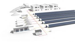 System setup for a decentralized solar diesel hybrid system