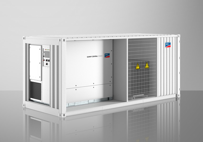 Compact and feeds directly into the grid: the SMA Medium-Voltage Power Station.