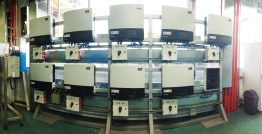 Just one small bank of the 98 Sunny Tripower 24000TL-US inverters used to power the PepsiCo bottling plant.