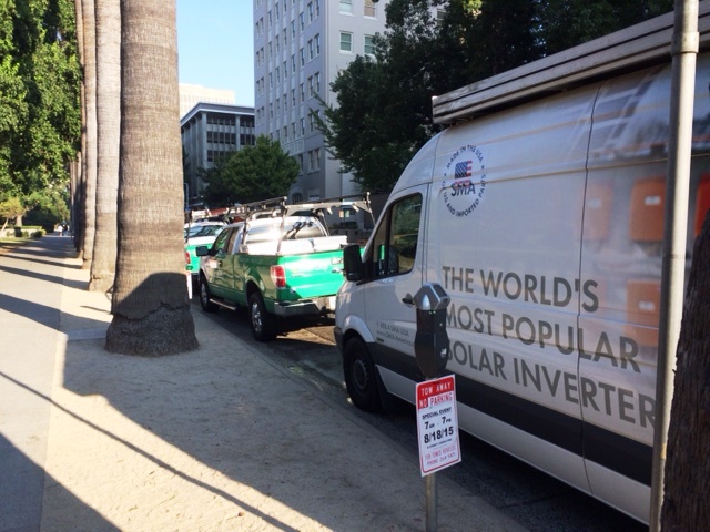 SMA Solar Sprinter with SolarCity trucks