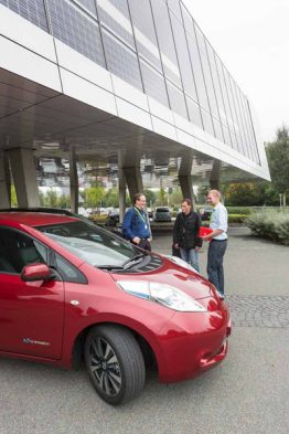 Auch dieses Jahr stellt Nissan einen e-NV200 für Probefahren zur Verfügung.