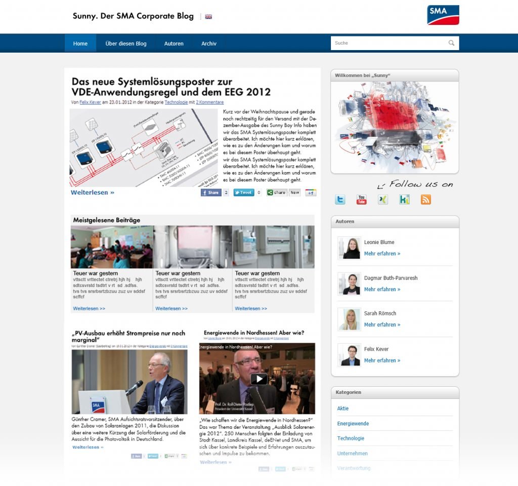 Ich 2012: Damals voll modern, aus heutiger Sicht natürlich etwas old-school.