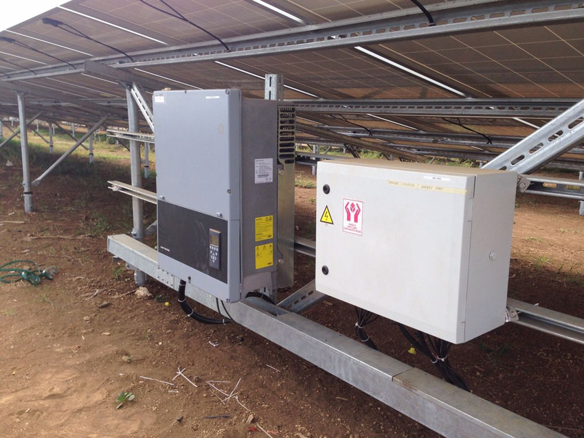 All in all 830 Sunny Tripower inverters have been installed here. 
