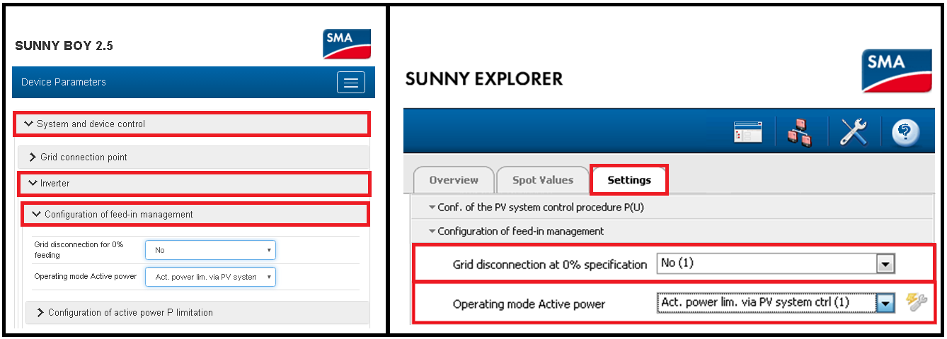 6Service Tip Setting up Sunny Boy Storage to control export of SMA PV inverters