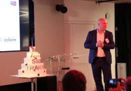 Jan Van Laethem, Regional Manager SMA West Europe, bei der Jubiläumsfeier