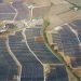 The solar power plants in Montalto di Castro, Italy