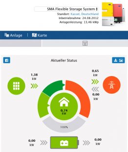 demoanlage mit sma flexible storage system