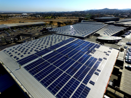 The newly installed PV system on Namibia's largest shopping mall has a capacity of 2.816 megawatts.