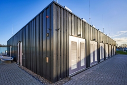 Battery storage system in the German community of Bordesholm.