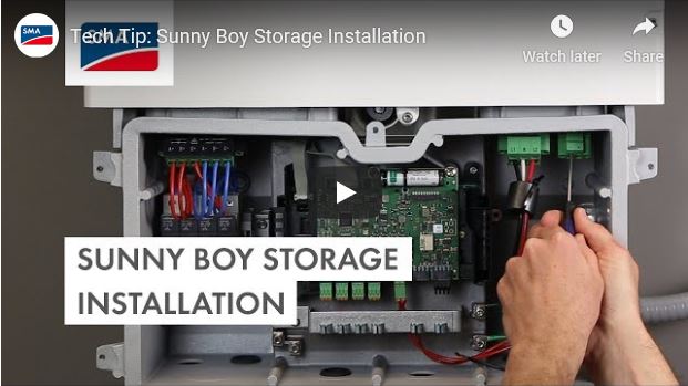 Sunny Boy Storage Tech Tip - Intallation