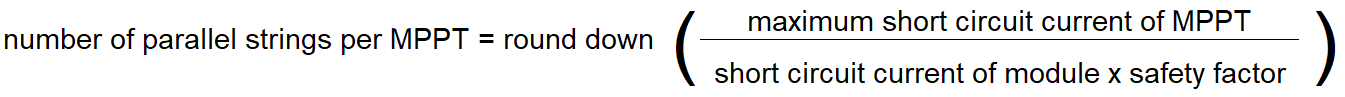 string inverters formula
