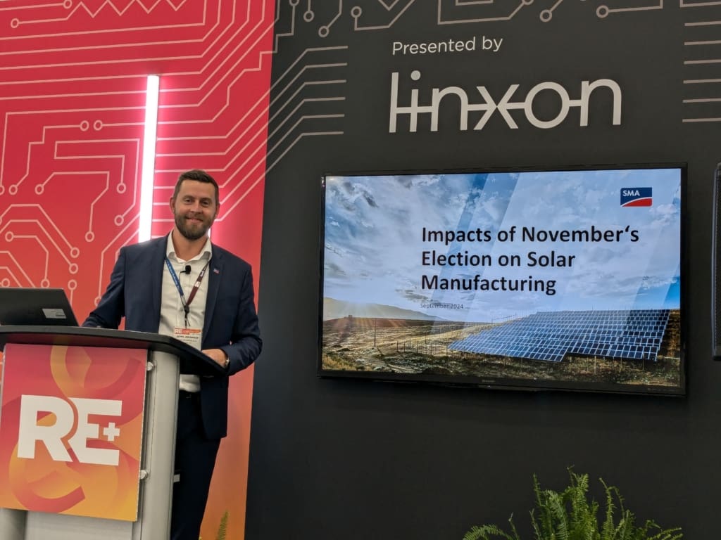 Jeppe Johansen, Managing Director at SMA America Jeppe's RE+ 2024 Presentation: The Future of U.S. Solar Manufacturing