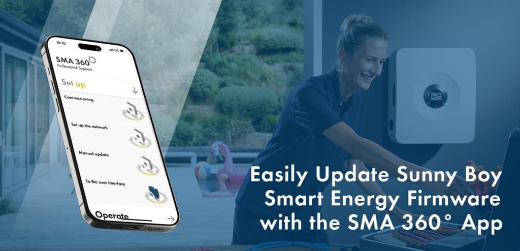 Essential Pre-Commissioning Steps for Seamless Sunny Boy Smart Energy Inverter Installation   To ensure a seamless commissioning of the Sunny Boy Smart Energy hybrid inverter, it’s essential to have all the necessary resources in place. Proper preparation for solar inverter installation helps save time and avoid potential issues during the commissioning process.   Below are essential pre-commissioning steps to follow before arriving at your next job site to ensure a streamlined installation of the Sunny Boy Smart Energy hybrid inverter.   Download and Verify the SMA 360° App:   Make sure you have the SMA 360° app installed, available for both iOS and Android devices. To confirm you have the most up-to-date version, visit the App Store for iOS devices or the Google Play Store for Android devices. If your app is outdated, please update it to the latest version.   Confirm that the Sunny Boy Smart Energy is Ready for Commissioning:   Once the AC and DC are powered on, verify that the green and red lights on the front cover are blinking in unison.   Ensure Your Device Has the Latest Firmware:   In the SMA 360° app, click on “Set up” from the main menu, then select “Manual update” to begin updating the firmware. To save time at the job site, download the latest firmware directly to your mobile device before you go. It will automatically be stored in your downloads folder, so you’re ready to commission right when you arrive.   You can also access the most up-to-date firmware by visiting the Sunny Boy Smart Energy product page. Click on “Downloads” (located at the top left of the webpage), scroll down to “Software,” and download the latest firmware update.   Once you’ve completed these three steps, you’ll be fully prepared to successfully continue the commissioning process for the Sunny Boy Smart Energy hybrid inverter.   For a detailed, step-by-step guide to commissioning the Sunny Boy Smart Energy, please refer to the following TechTip:   TechTip: Commissioning the Sunny Boy Smart Energy (US) with the SMA 360° App   If you need further assistance or troubleshooting and would like to request a scheduled callback, please see this article:   Requesting a Scheduled Callback for Customers in the US, Puerto Rico, US Virgin Islands, and Canada