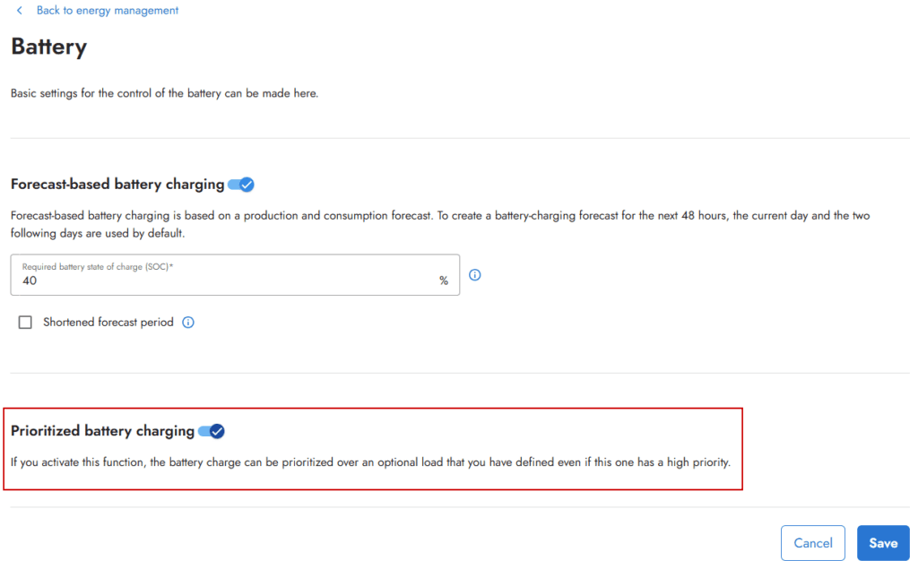 Prioritized battery charging